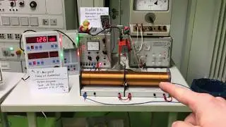 Schulexperimente: Eine Gr&ouml;&szlig;e f&uuml;r das magnetische Feld - Versuch zur Herleitung von B=F/(Is): Aufbau