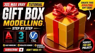 Gift box modelling  in 3ds Max @AXISARCHITECT