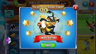 Dragon City | Burglar Dragon Tower Island Reveal Map
