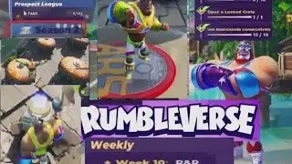 Rumbleverse Season 2 - Weekly Challenges - #10 -  Use Bouncepads Consecutively - Open a locked Chest