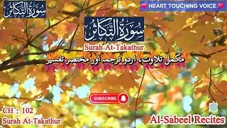 Surah At-Takathur |The Danger of Worldly Competition ⚠️| Urdu Tarjuma QuranPowerful Reminderالتکاثر#