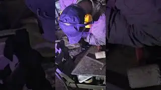 Процесс чеканки нового панно.  