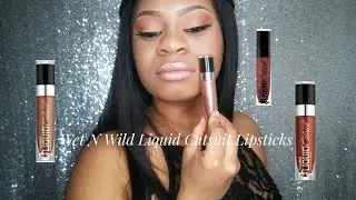 Wet N Wild Liquid Catsuit Metallic Lipsticks Review | Alexisdunn