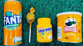 Whispering delights | ASMR orange candy exploration and sampling