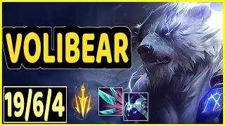 VOLIBEAR VS VAYNE - 19/6/4 KDA JUNGLE GAMEPLAY