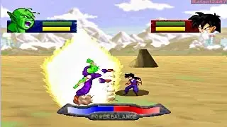 DBZ: The Legend PS1 -SP Mode 1- (Piccolo) vs (Gohan) HD