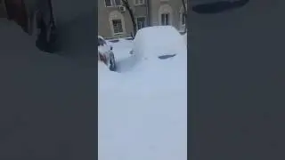 Москва,после большого снегопада,район Текстильщики,01.2026.