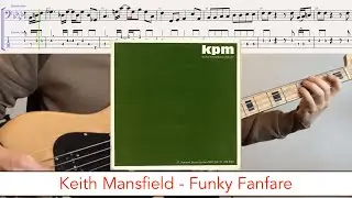 Keith Mansfield - Funky Fanfare // bass playalong w/tabs (1969 - funk/muzak)