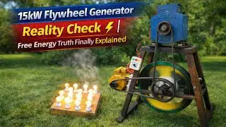 15kW Flywheel Generator Reality Check ⚡  Free Energy Truth Finally Explained