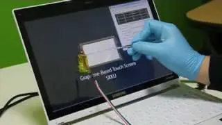 Graphene touchscreen in action!