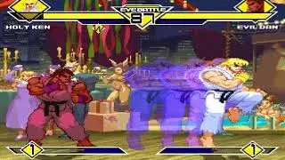 [HD] MUGEN 1.1: Holy Ken vs. Evil Dan