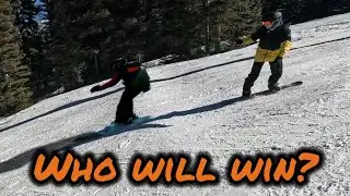 Snowboarders and Skiers Race Down the Mountain!!! (and other cool stuff)
