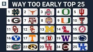 WAY TOO EARLY College Football Top 25 In 2026