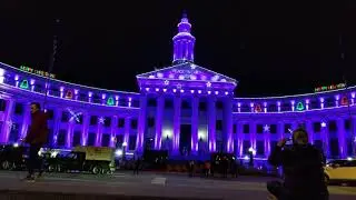 Holiday Lights at Denver's Civic Center