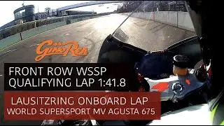 Qualifying Lap Onboard Lausitzring Gino Rea  1:41.8 WORLD SUPERSPORT Mv Agusta 675