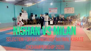 Nishan tamang vs Milan Nepali selection for Kathmandop national karate championship 2026