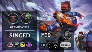Singed Mid vs Diana - NA Grandmaster Patch 9.24