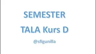 sfigunilla SFI TALA Kurs D semester