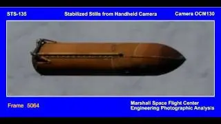 STS-135 External tank movie