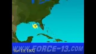 1972 Atlantic Hurricane Season Animation