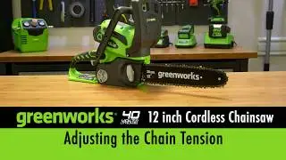 40 Volt 12 Inch Chainsaw - Adjusting the Chain Tension