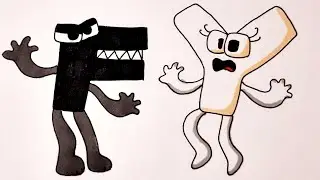 Alphabet Ent draw evil F and Y/Алфавит Лор рисуем злую F и Y
