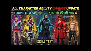 FREE FIRE ALL CHARACTERS ABILITY CHANGE UPDATE | OB31 UPDATED CHARACTER ABILITY SKILL TEST IN TAMIL