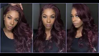 Burgundy Synthetic Pre Plucked/Styled Lace Front Wig (Beginner  Friendly)  Sensationnel | HAIRSOFLY