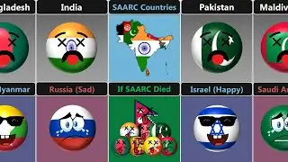 If All SAARC Countries Died - Which Country Will Be Happy or Sad [Countryballs]