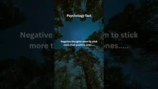 Ever wondered why we get more negative thoughts? #psychology #psycholgyfacts #facts #quotes
