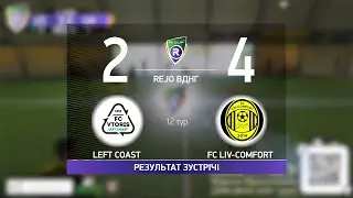 LEFT COAST 2-4 FC LIV-COMFORT    FEFR-CUP XII (Регулярний футбольний турнір в м. Києві)