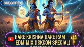 Hare Ram Hare Krishna &ndash; EDM Mix 🔥 Full Energetic Dance Track | ISKCON Special