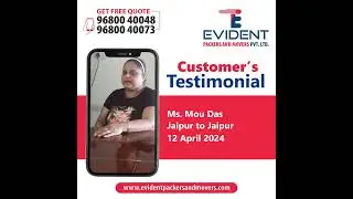 Testimonials by Ms. Mou Das He shifted their Household from Jaipur to Jaipur on 12 April 2024