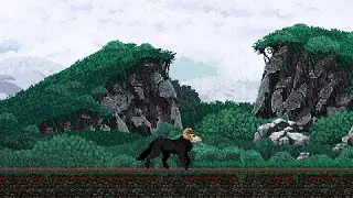 Pixel Wolf Animation