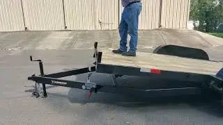 Maverick Trailers USA 7K, 10K, 14K Split Deck Tilt with Soft Drop Hydraulic Dampener Car Hauler.