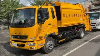 (新輕音音樂)彰化縣員林市(新)垃圾車KEV-8702(取代201-VQ)資源回收車KED-5663(17分鐘長片)