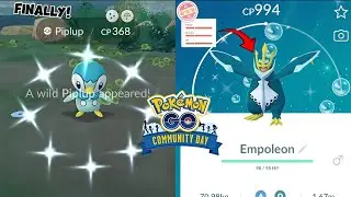 Finally Got Shiny Piplup – Community Day Catch