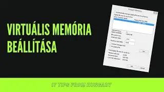 Virtuális memória beállítása  Windows 8 (7,10) rendszereken