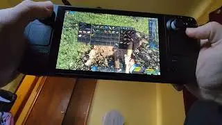 Playing Subsistence on the SteamDeck.