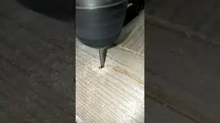 Drilling the window...