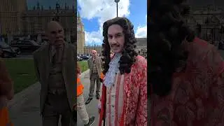 Actors Take Over Parliament Square for Worcestershire Promo Shoot