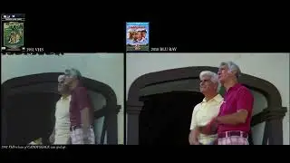 Caddyshack (1980) VHS-BLU Comparison 1