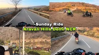 Aravali hills bike ride | delhi m riding ke liye aesi location h socha nhi tha | aravali hills Delhi