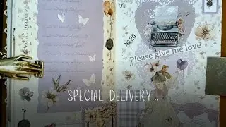 ASMR Collage-Give me love | art journaling| creative journaling| scrapbooking| collage with me