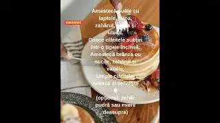 Desert simplu, gust perfect: clătite umplute cu br&acirc;nză și nuci&hearts;️&hearts;️&hearts;️
