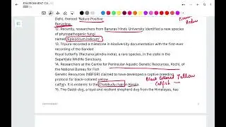 Environment Current Affairs Part 1 for CBSE DIRECT RECRUITMENT EXAMINATION 2026