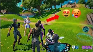 Default Skin Simp For Girl in Fortnite Party Royale!?🫣