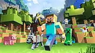 Minecraft Game Scene | Various Characters & Elements