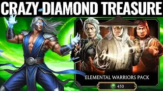 MK Mobile Elemental Warriors Pack Opening | Crazy Diamond Treasure