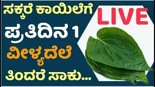 Live -ಮಧುಮೇಹಿಗಳು ನೋಡಲೇಬೇಕಾದ ಮಾಹಿತಿ  #healthtips